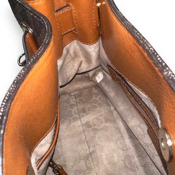 Michael Kors Hamilton Logo Satchel - Picture 12 of 16